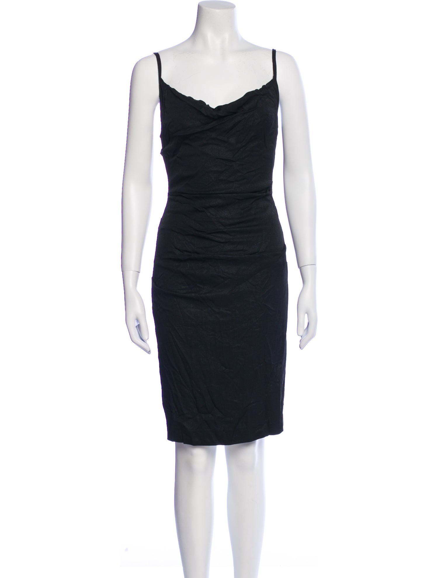 Nicole Miller Cowl Neck Knee-Length Dress