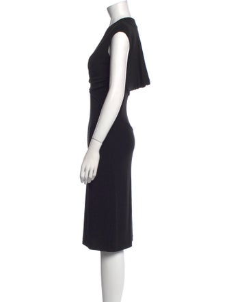 Nicole Miller V-Neck Knee-Length Dress