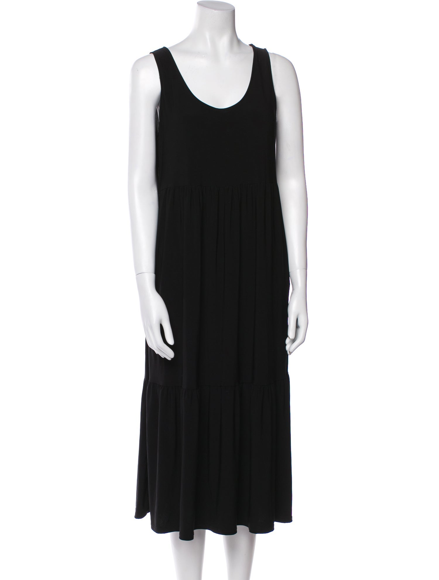 Nicole Miller Scoop Neck Midi Length Dress