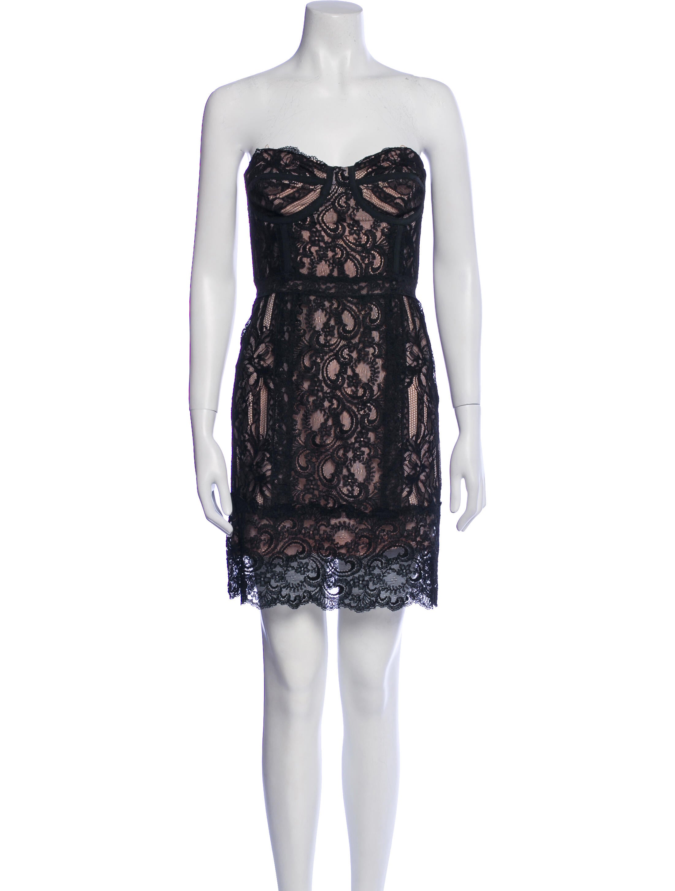 Nicole Miller Lace Pattern Mini Dress