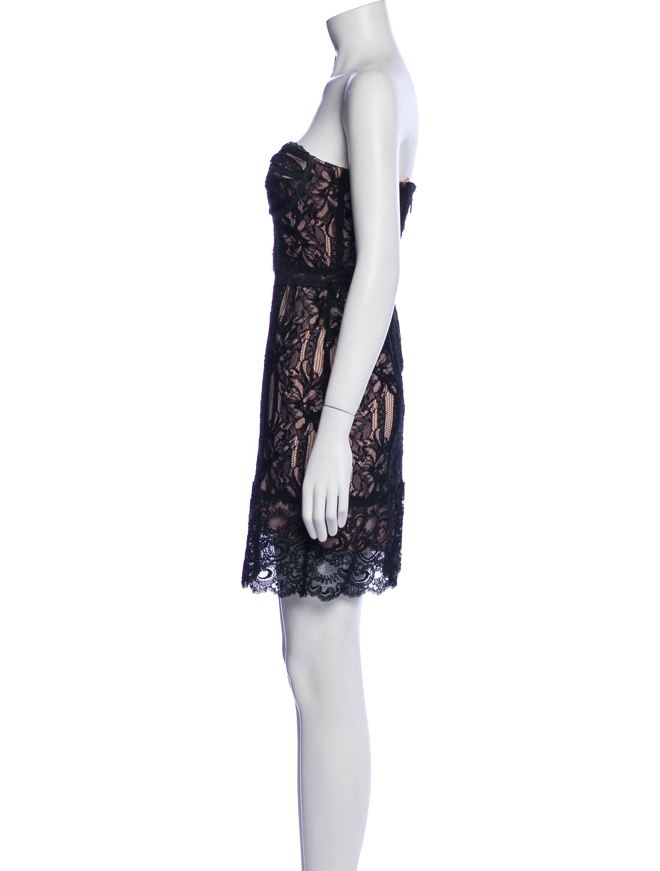 Nicole Miller Lace Pattern Mini Dress