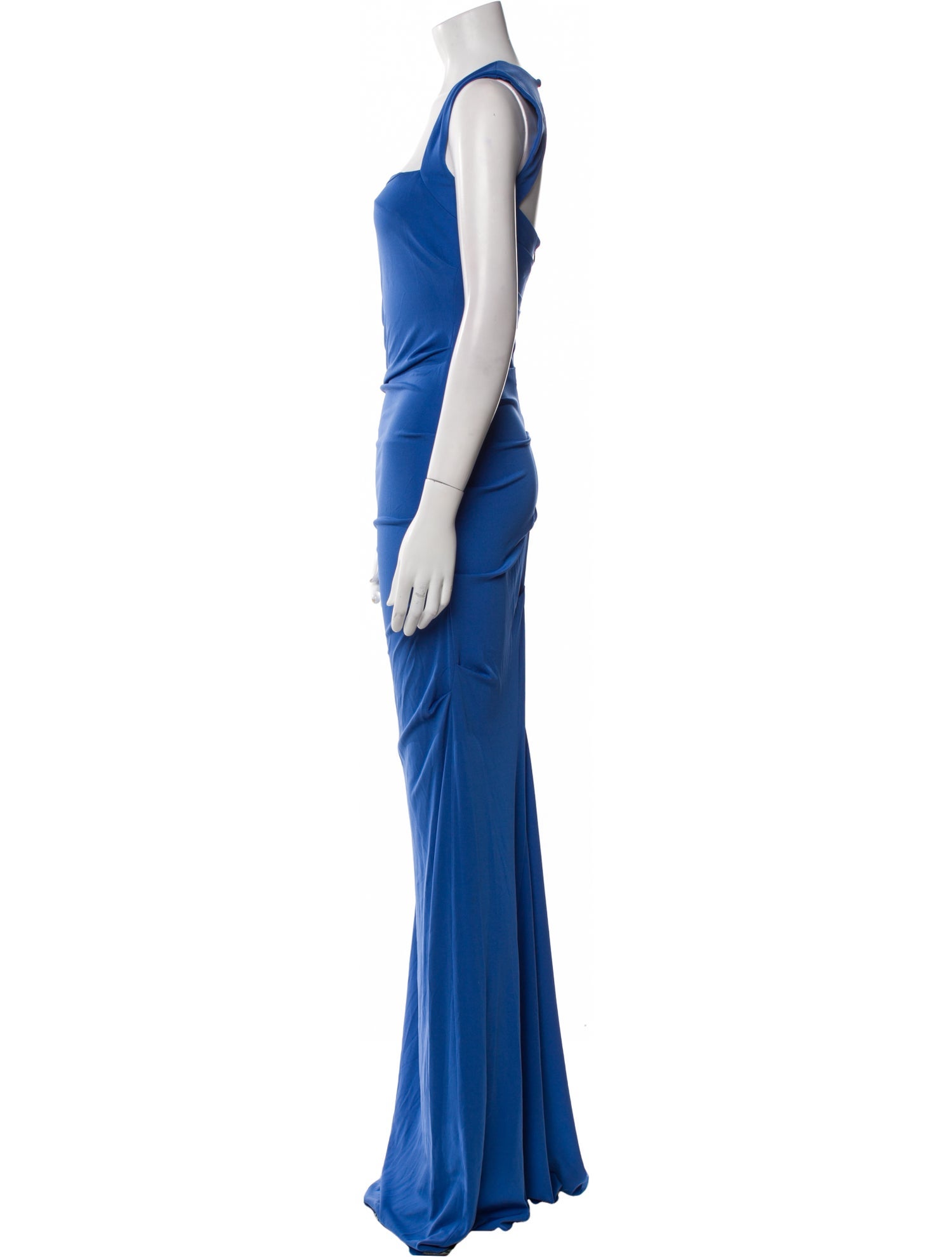 Nicole Miller Square Neckline Long Dress