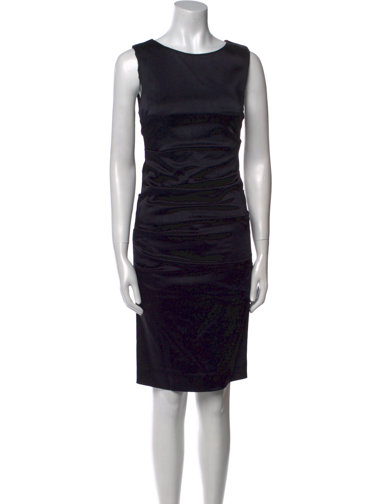 Nicole Miller Bateau Neckline Knee-Length Dress