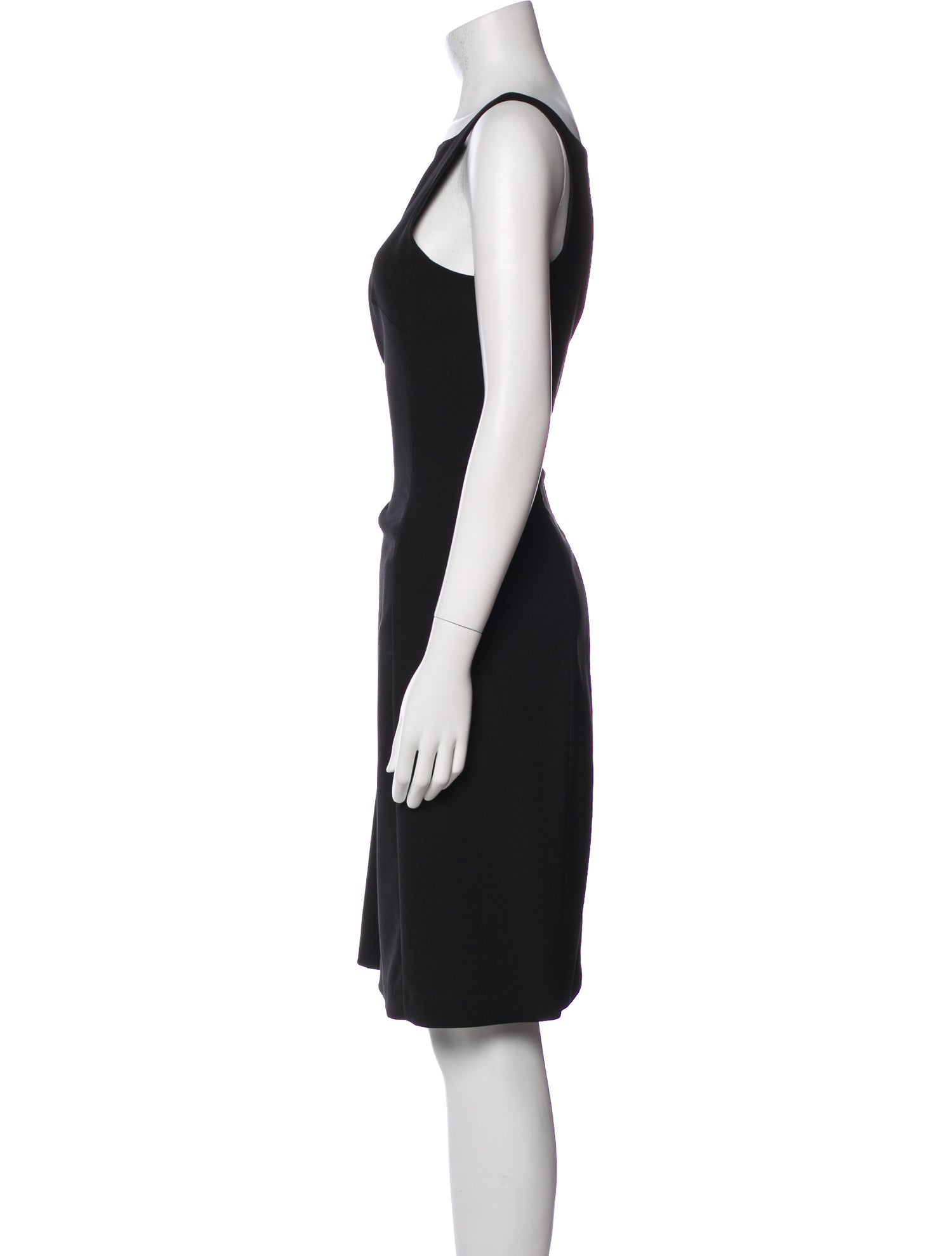 Nicole Miller Bateau Neckline Knee-Length Dress