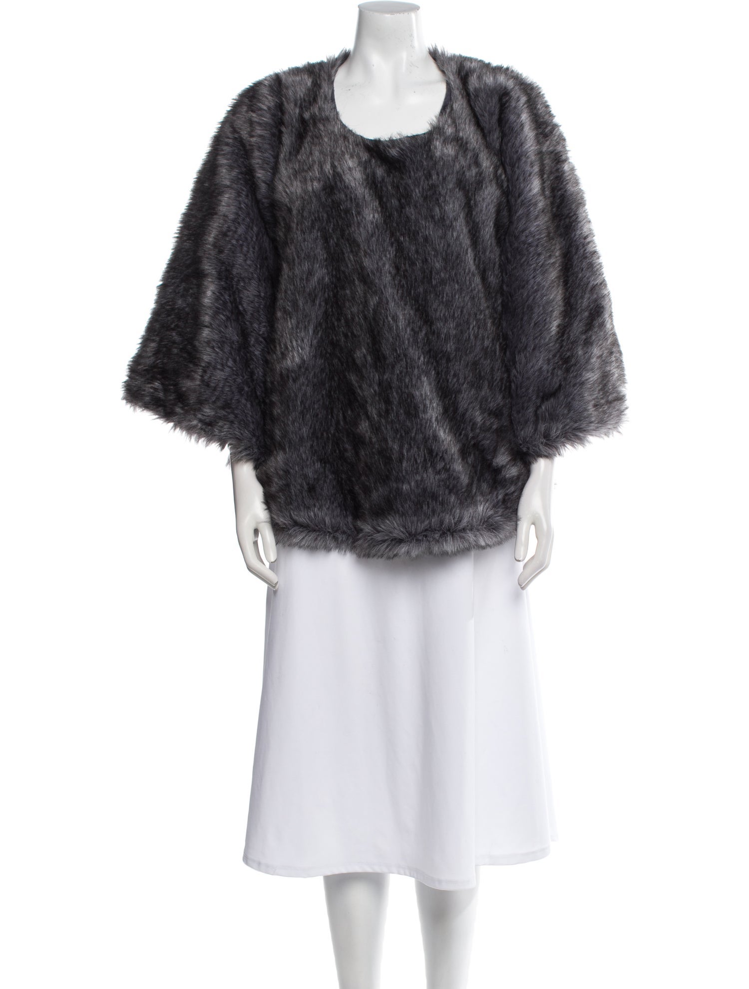 Nicole Miller Fur Faux Fur Jacket