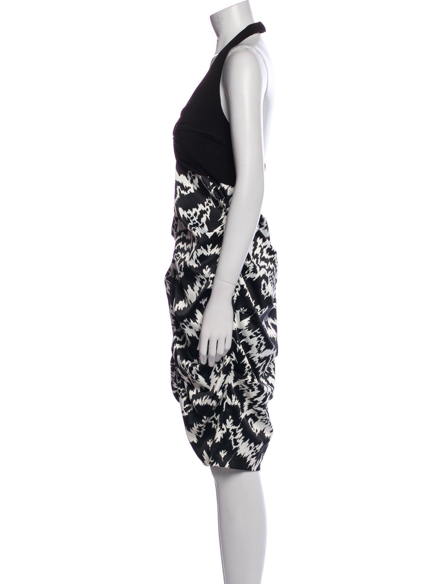 Nicole Miller Printed Knee-Length Dress