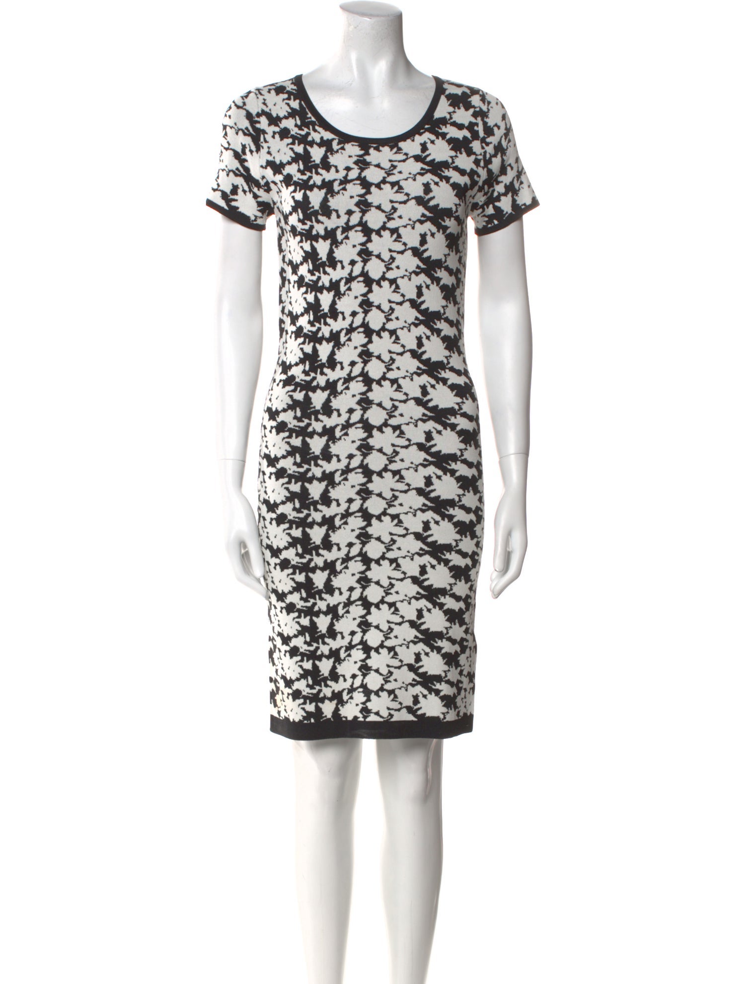Nicole Miller Printed Knee-Length Dress