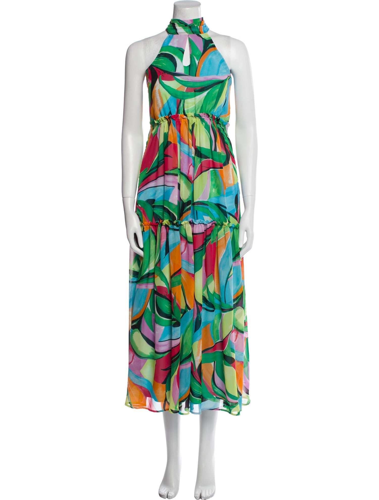 Nicole Miller Printed Long Dress