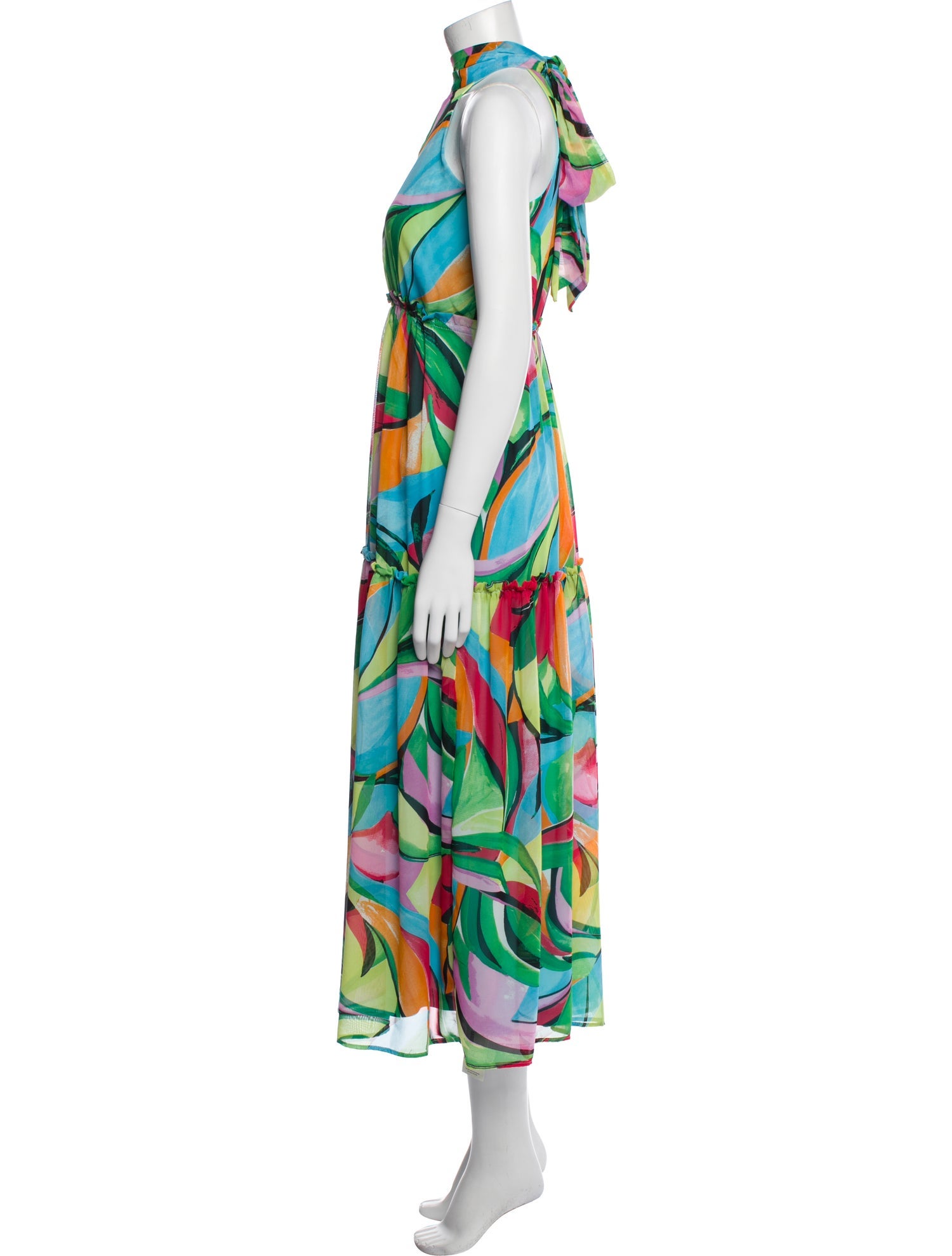 Nicole Miller Printed Long Dress