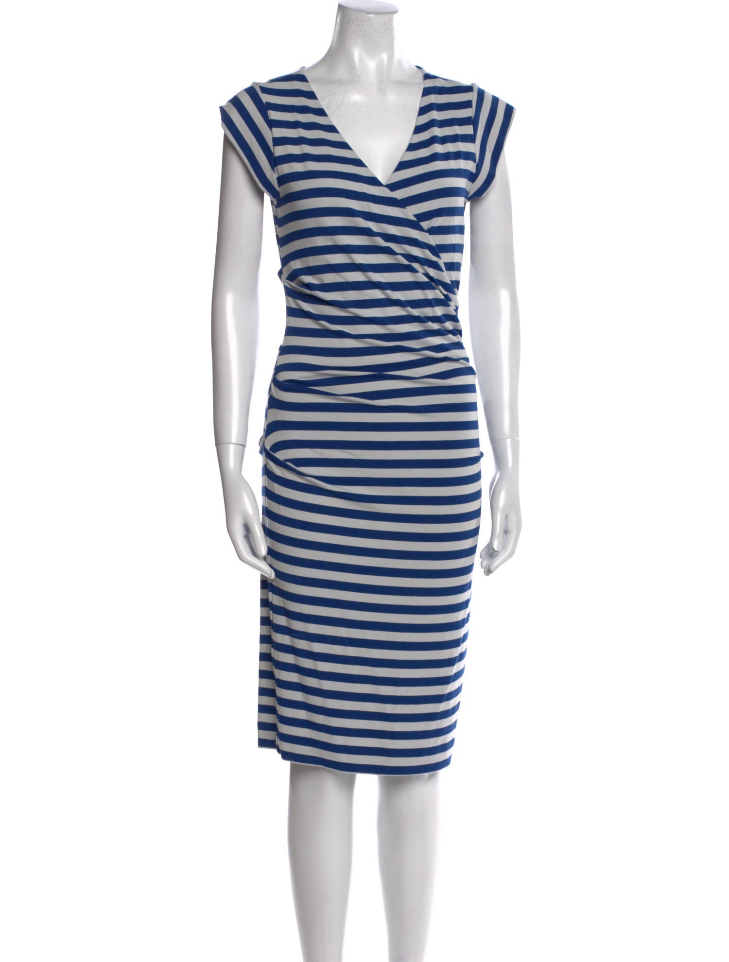 Nicole Miller Striped Knee-Length Dress