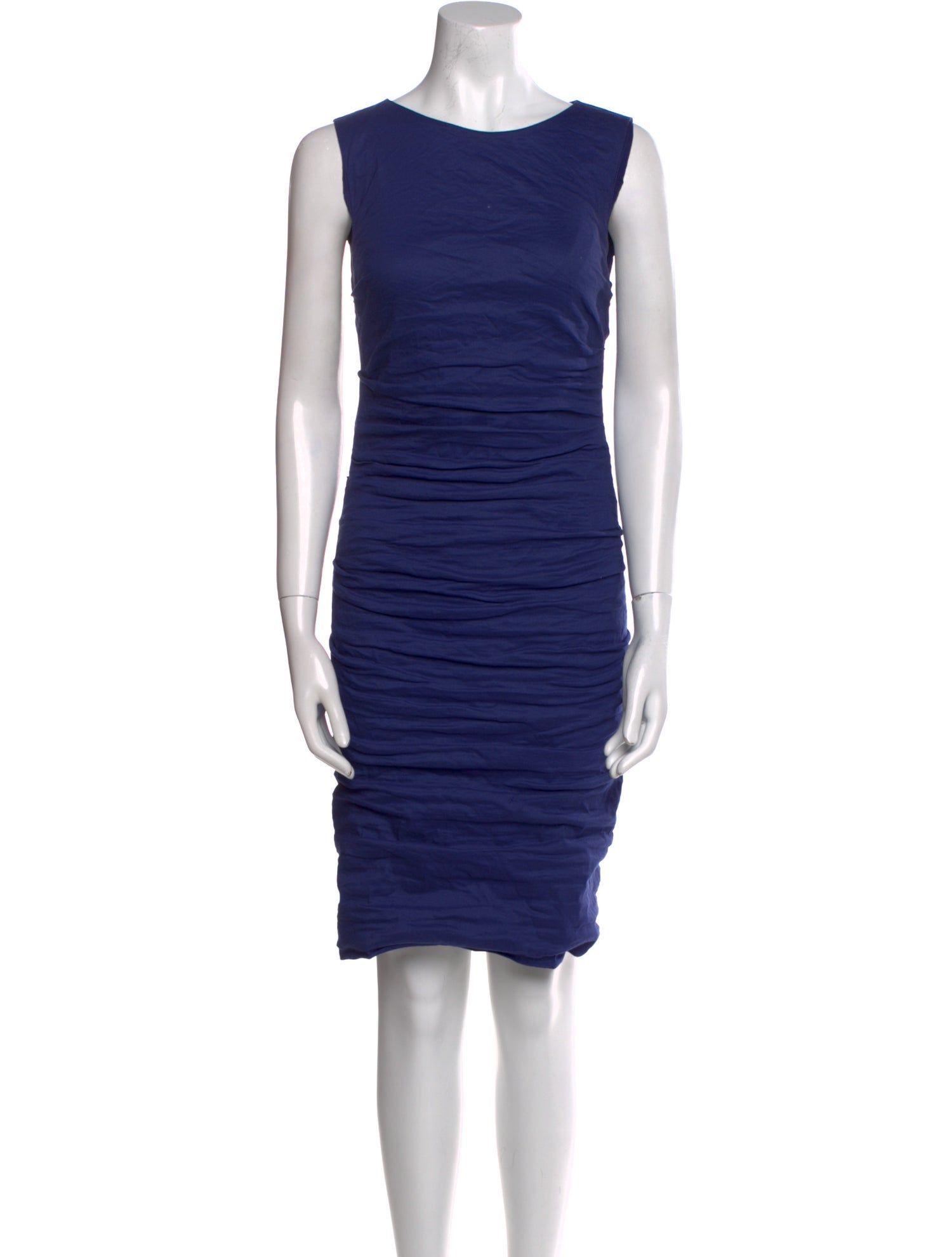Nicole Miller Bateau Neckline Knee-Length Dress