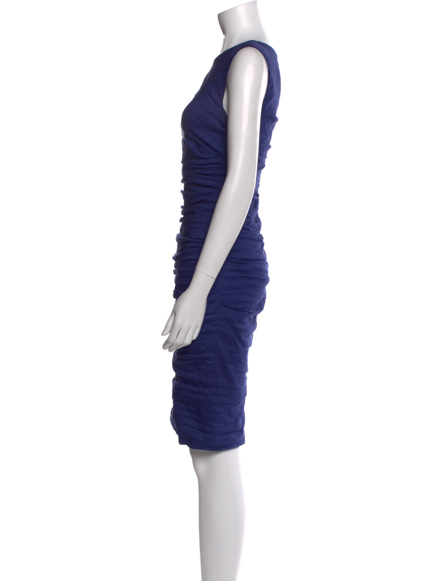 Nicole Miller Bateau Neckline Knee-Length Dress