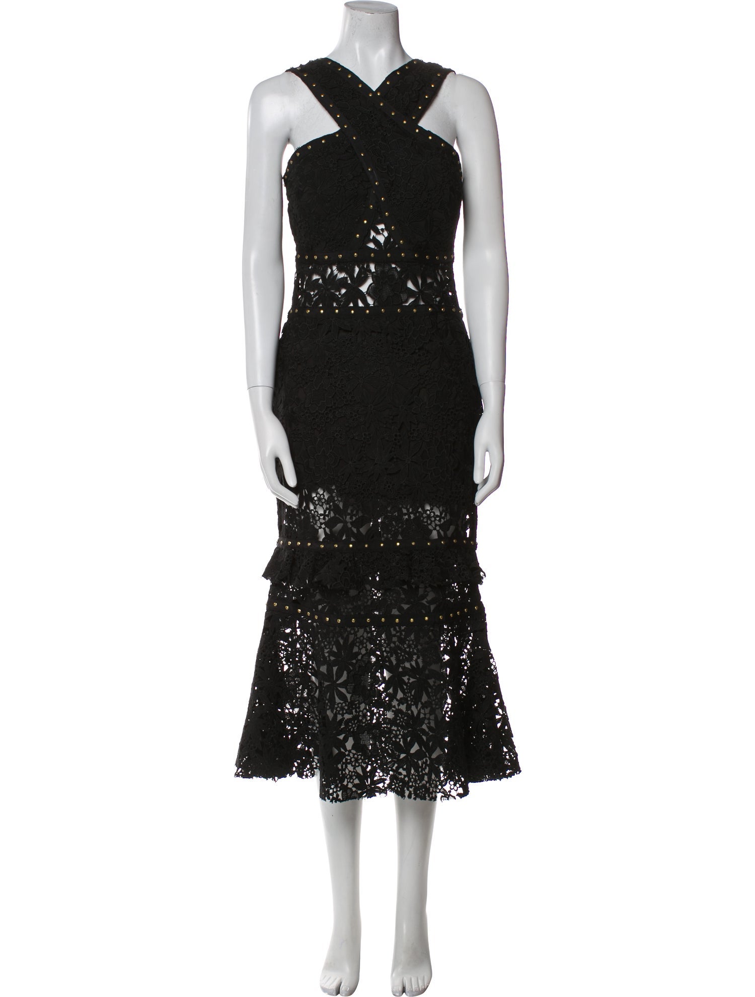 Nicole Miller Halterneck Long Dress