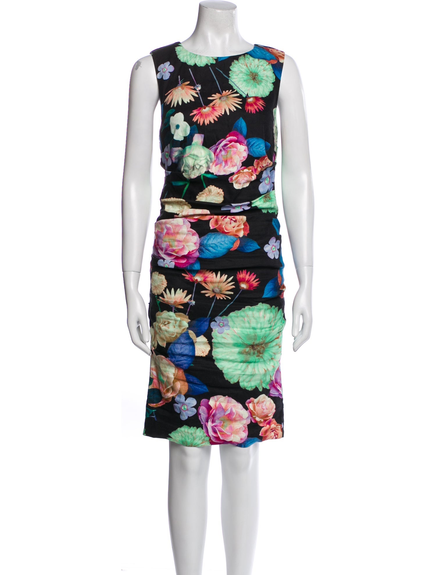 Nicole Miller Linen Knee-Length Dress