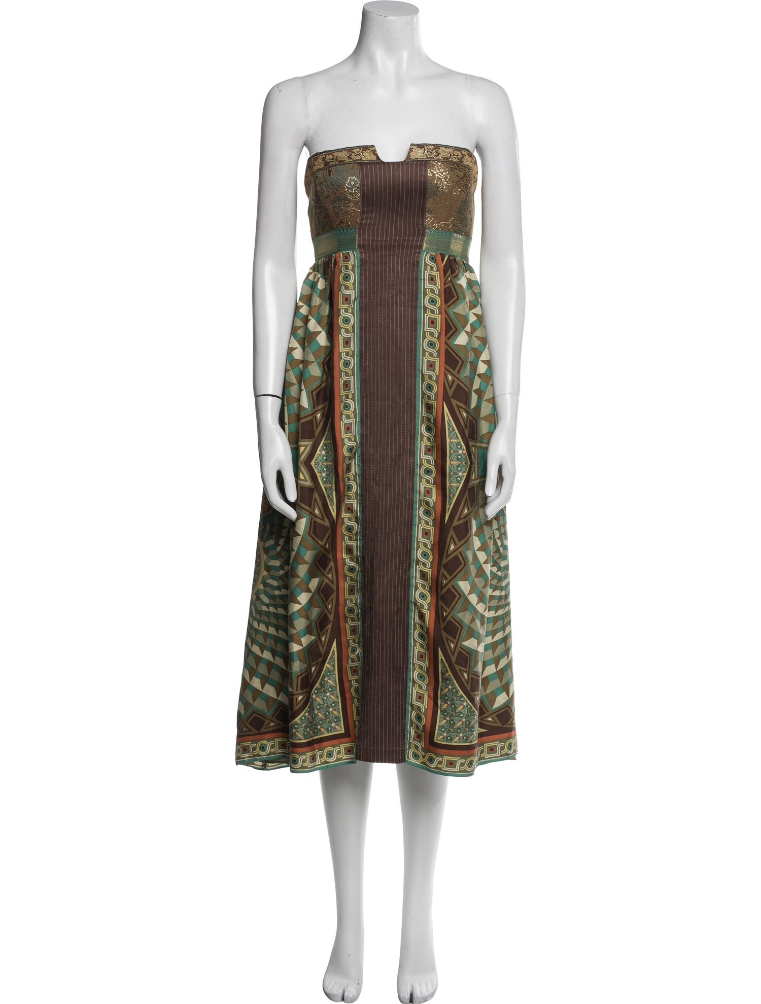 Nicole Miller Printed Knee-Length Dress