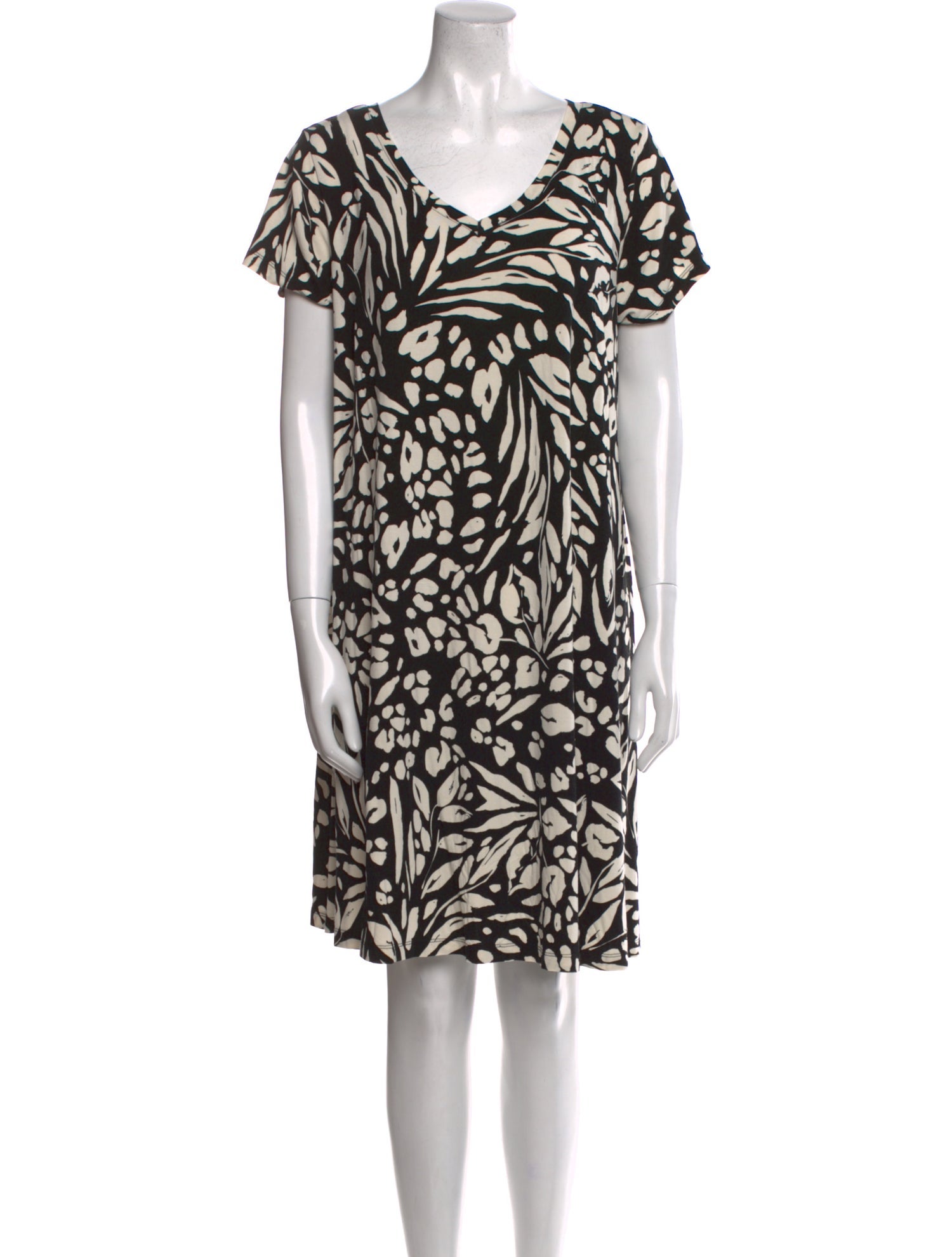 Nicole Miller Printed Knee-Length Dress