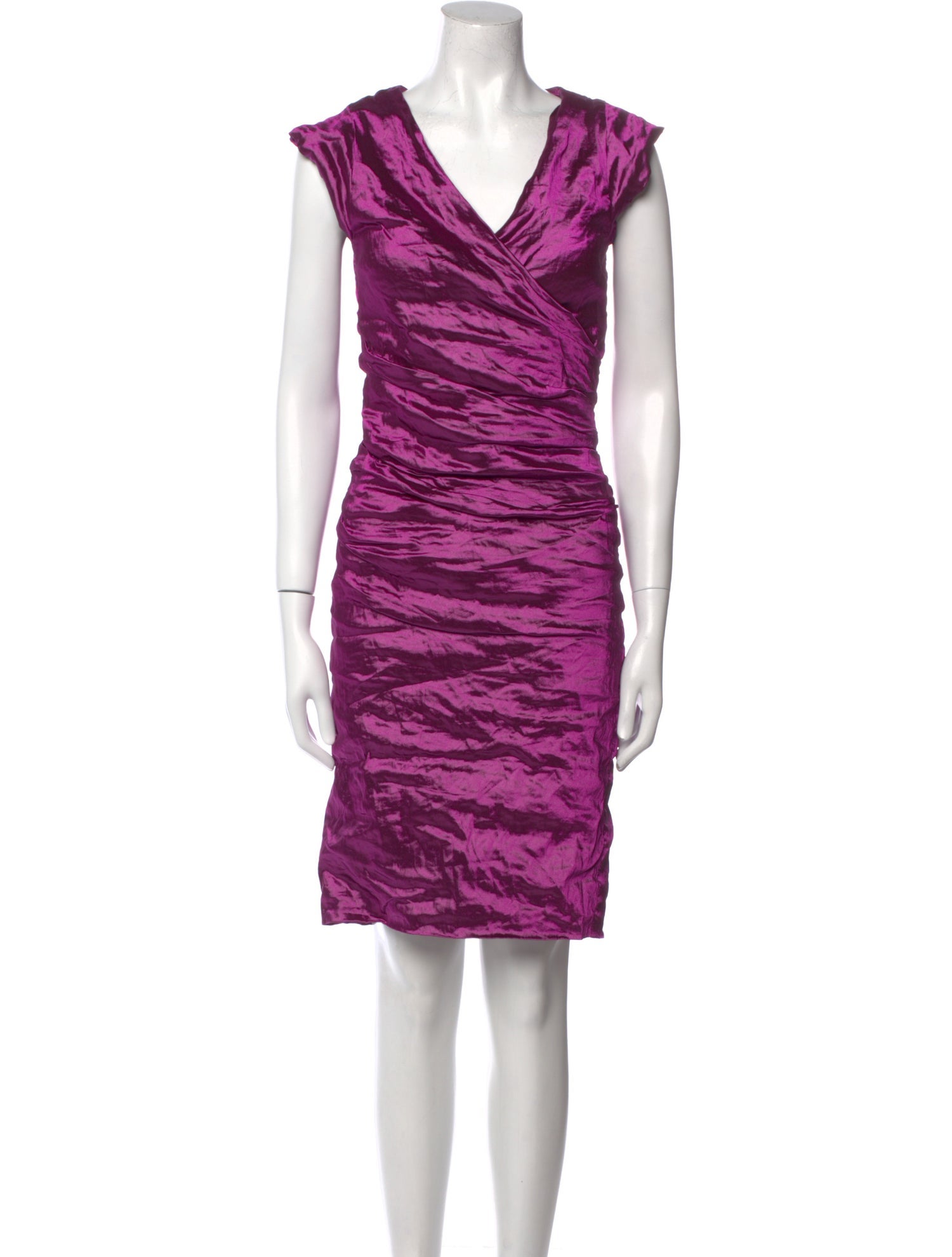 Nicole Miller Printed Knee-Length Dress w/ Tags