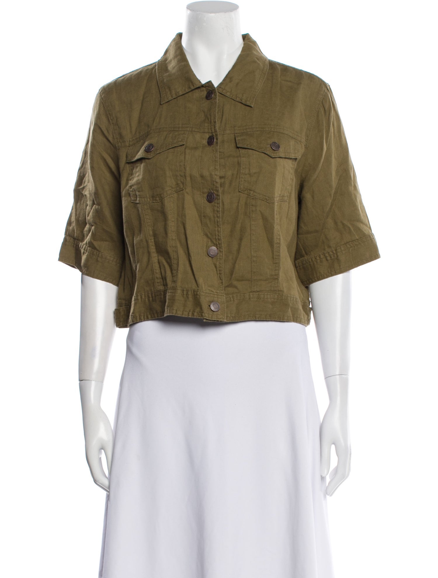 Nicole Miller Linen Utility Jacket w/ Tags