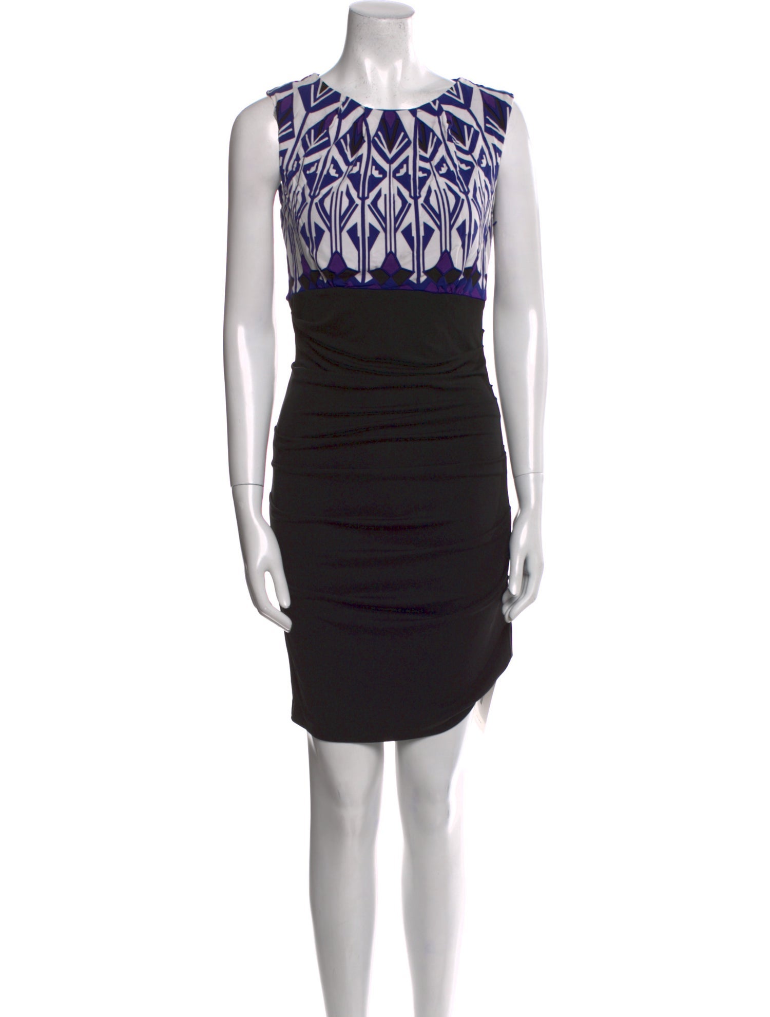 Nicole Miller Scoop Neck Mini Dress