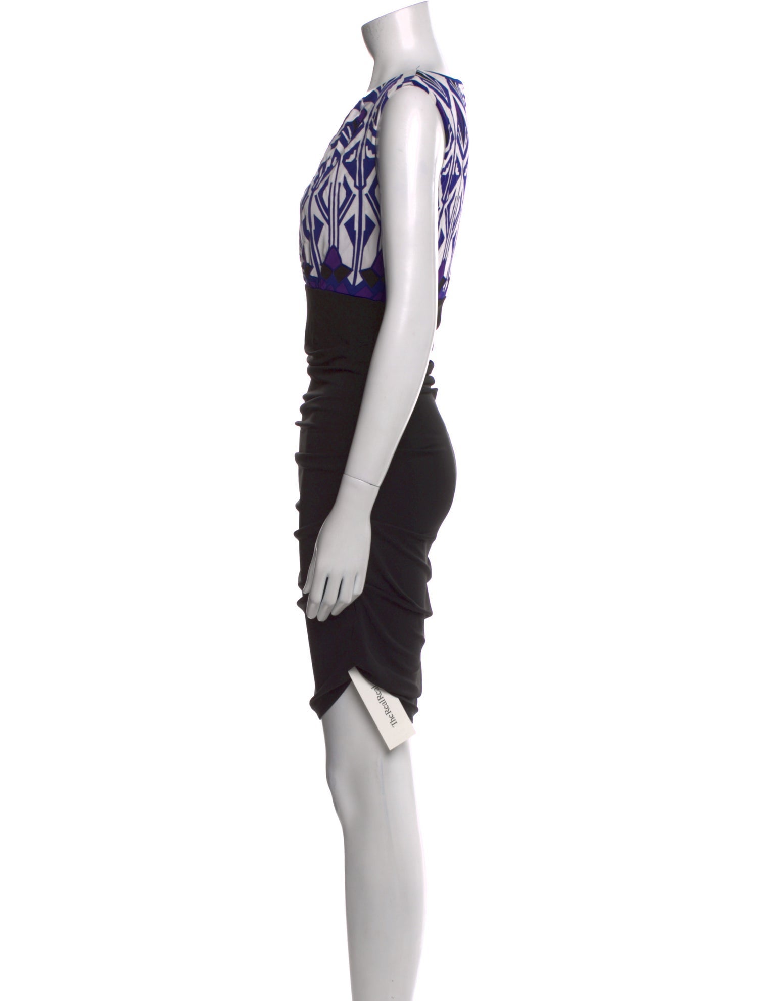 Nicole Miller Scoop Neck Mini Dress