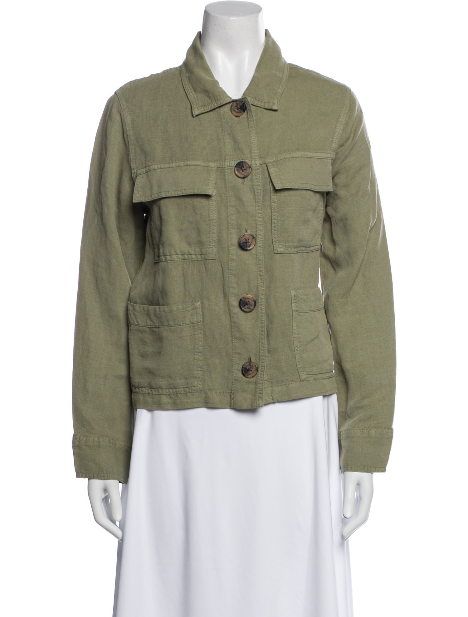 Nicole Miller Linen Utility Jacket