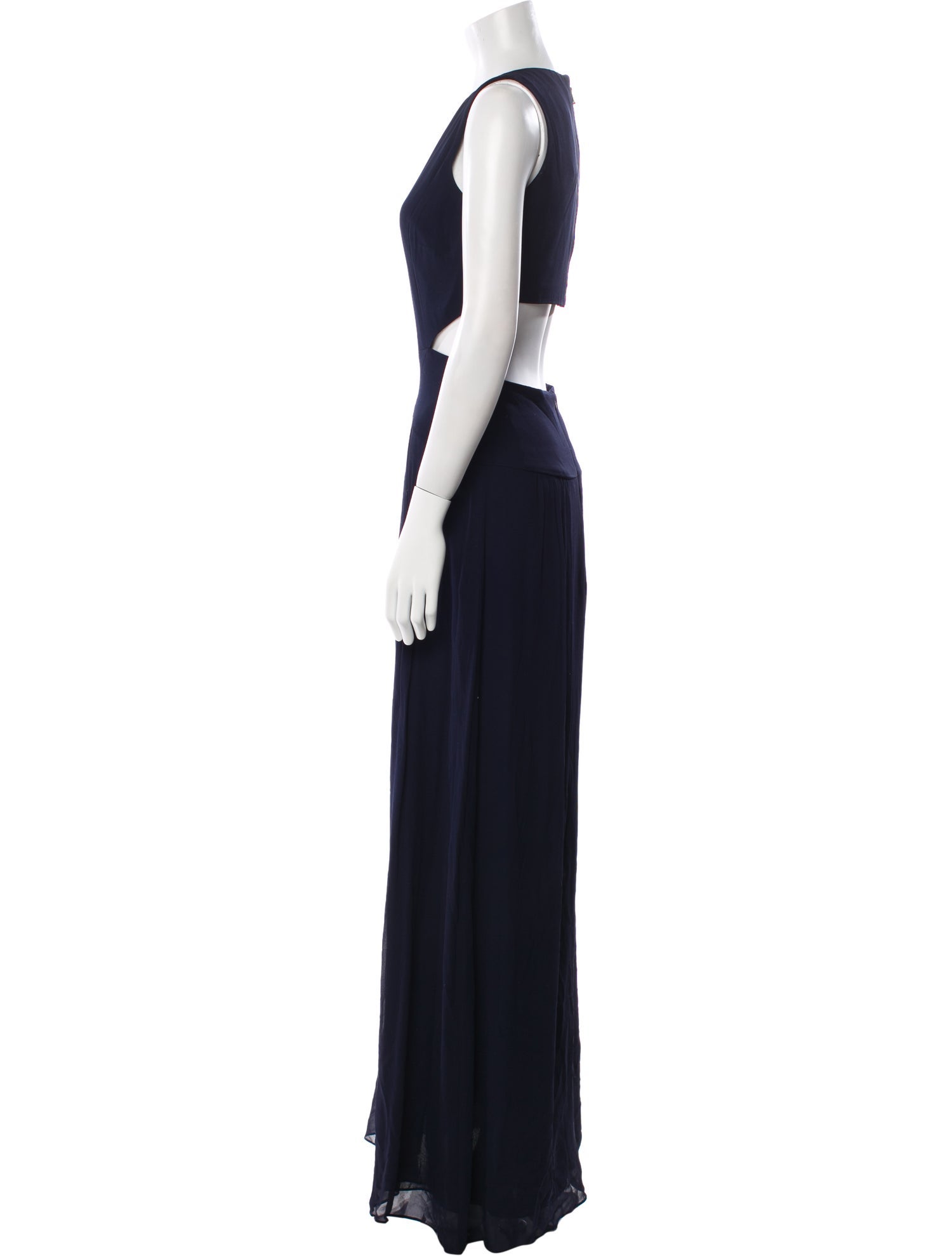 Nicole Miller Crew Neck Long Dress