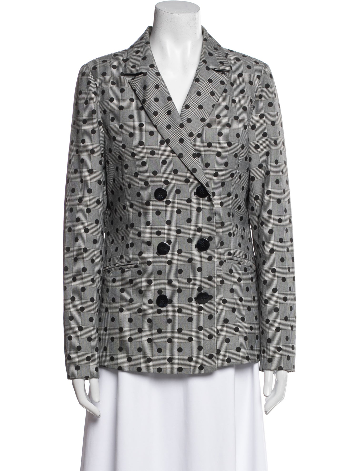 Nicole Miller Polka Dot Print Blazer