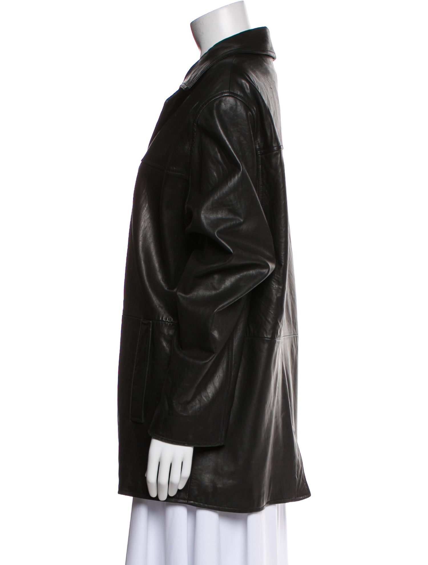 Nicole Miller Leather Coat