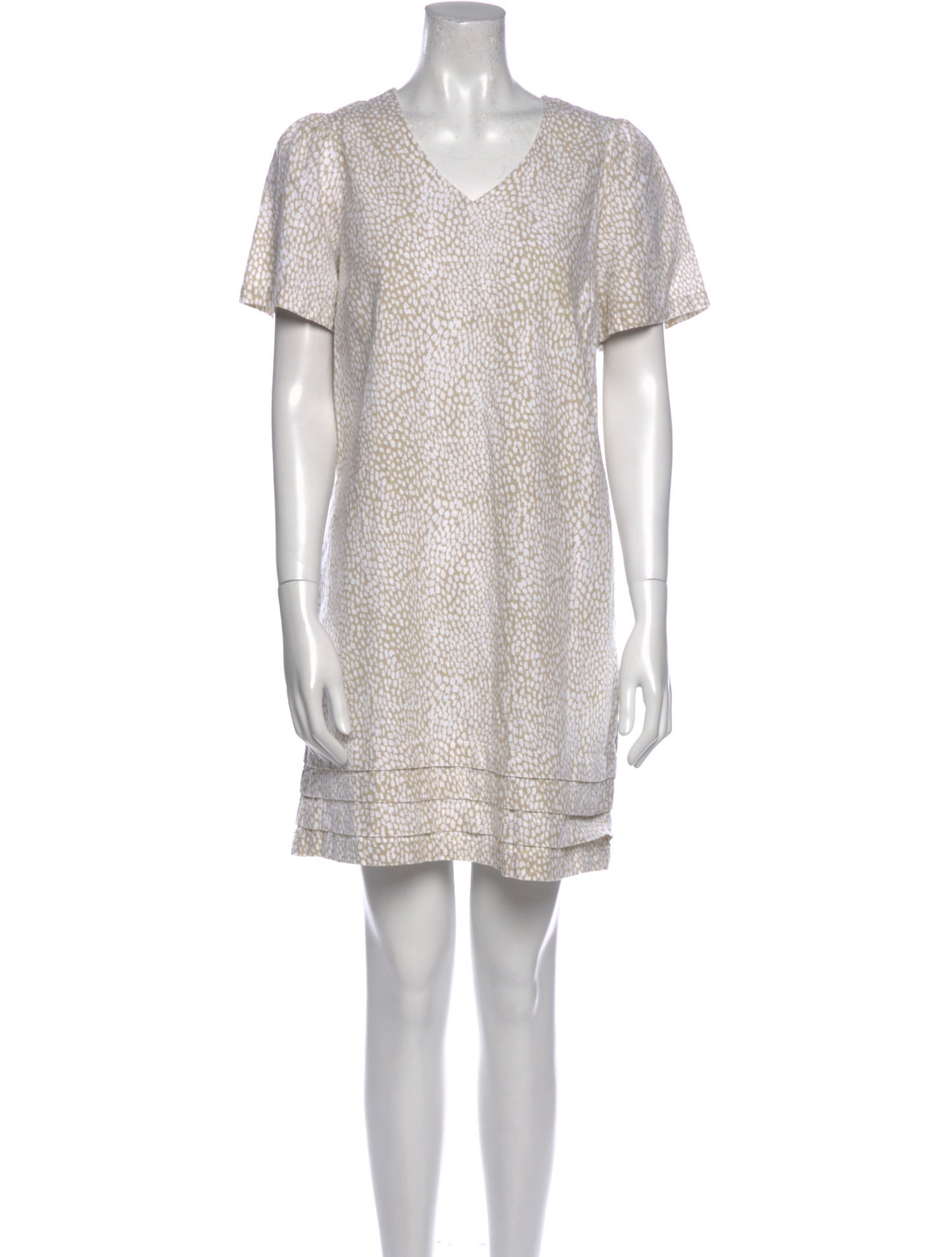 Nicole Miller V-Neck Mini Dress