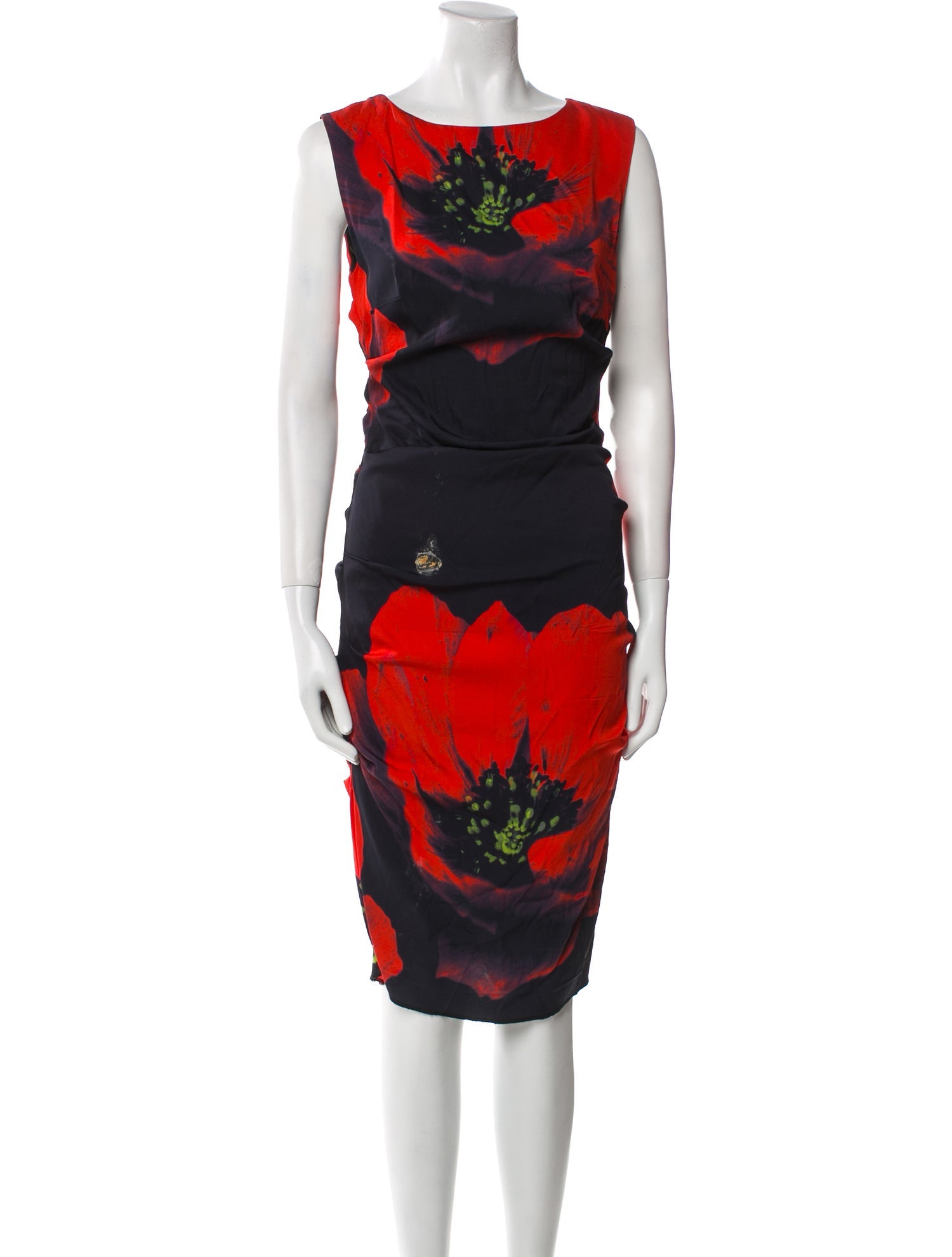 Nicole Miller Printed Knee-Length Dress