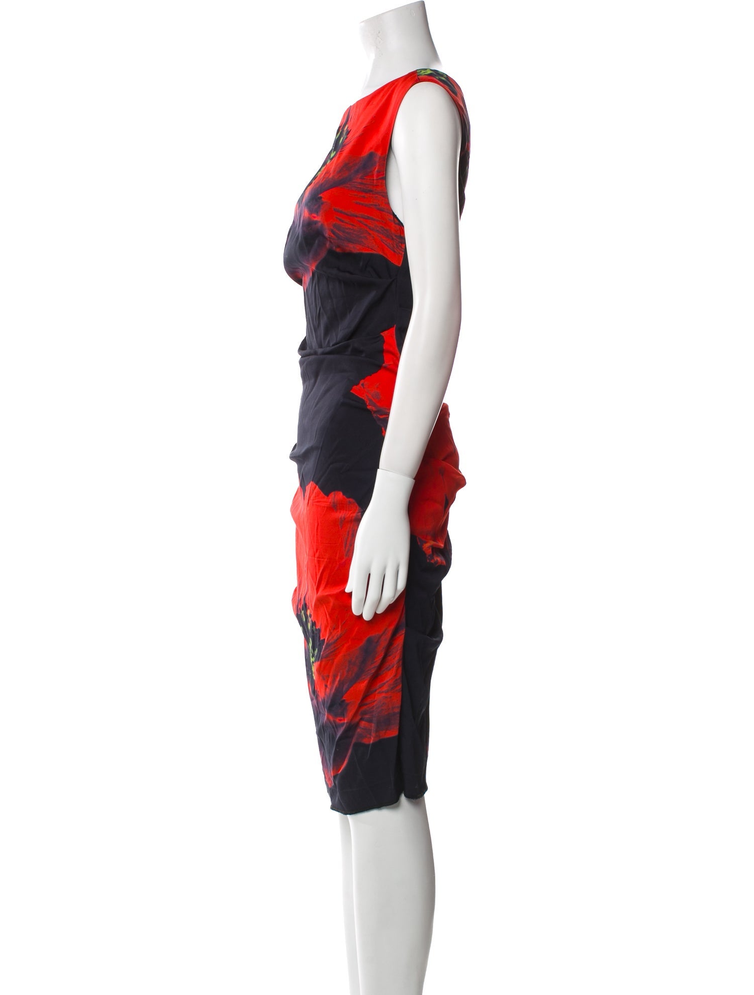 Nicole Miller Printed Knee-Length Dress