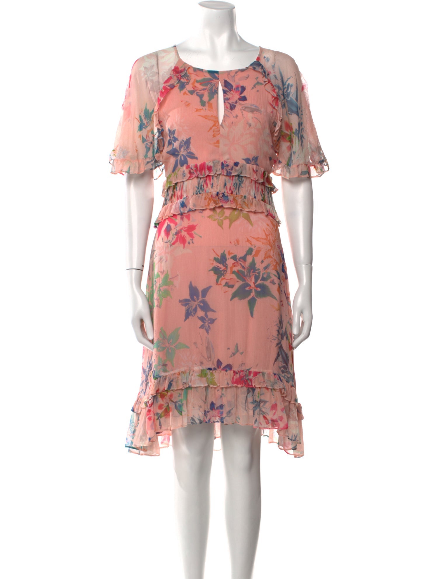 Nicole Miller Silk Knee-Length Dress