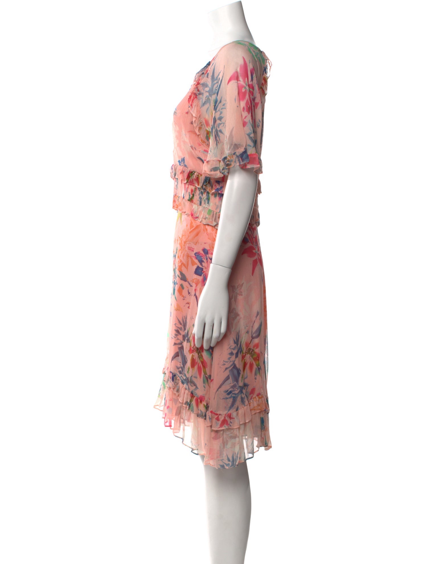 Nicole Miller Silk Knee-Length Dress