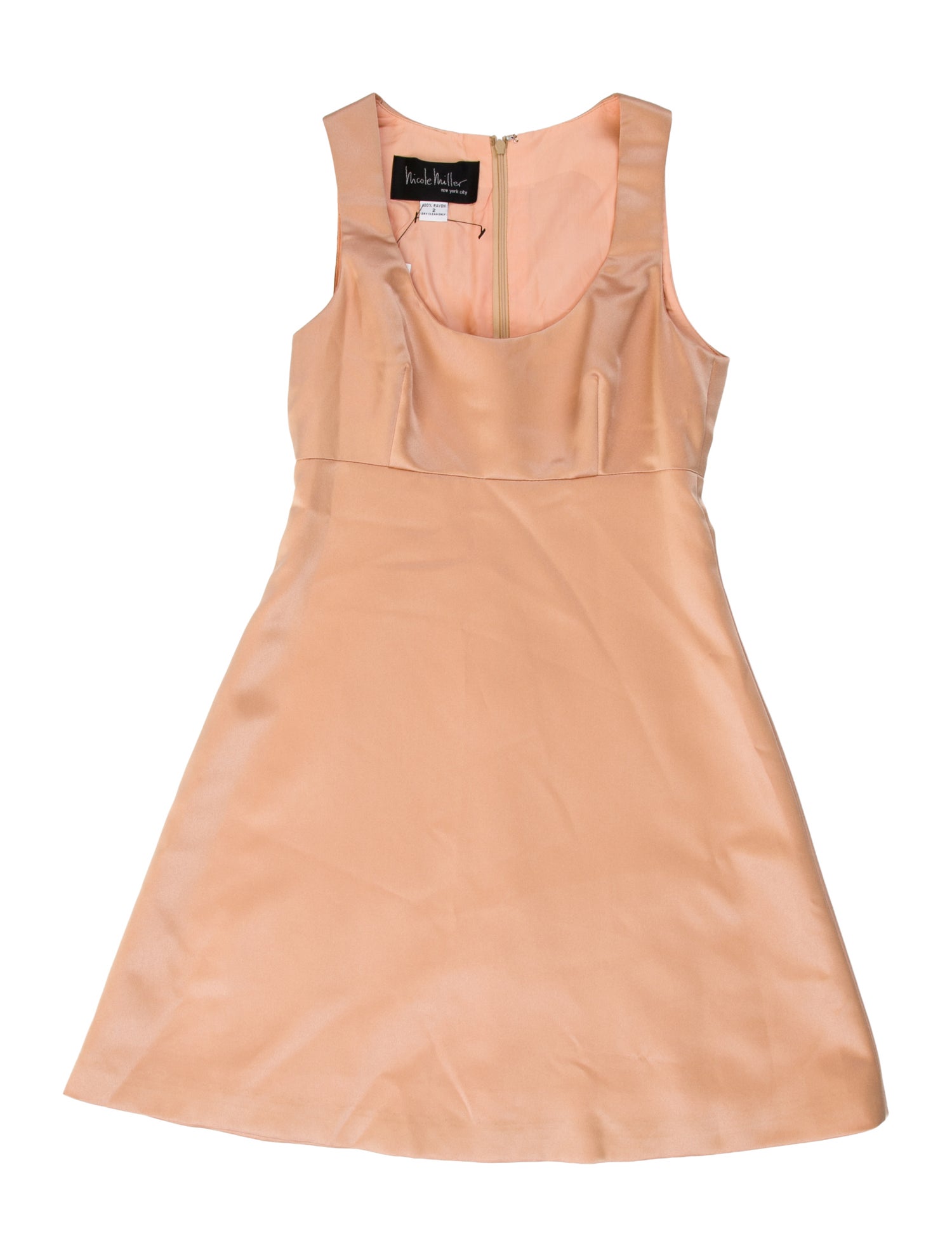 Nicole Miller Scoop Neck Mini Dress