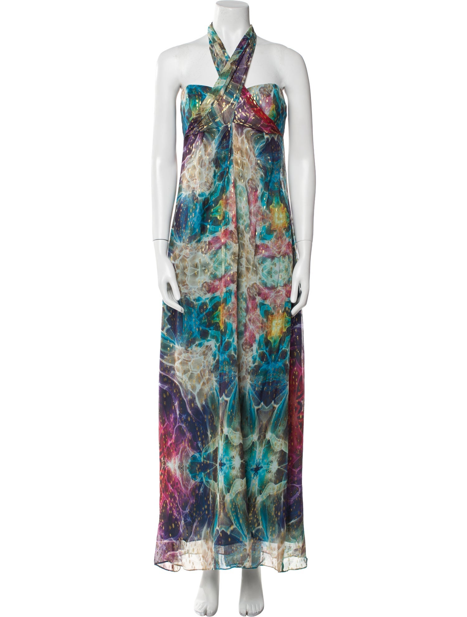 Nicole Miller Silk Midi Length Dress