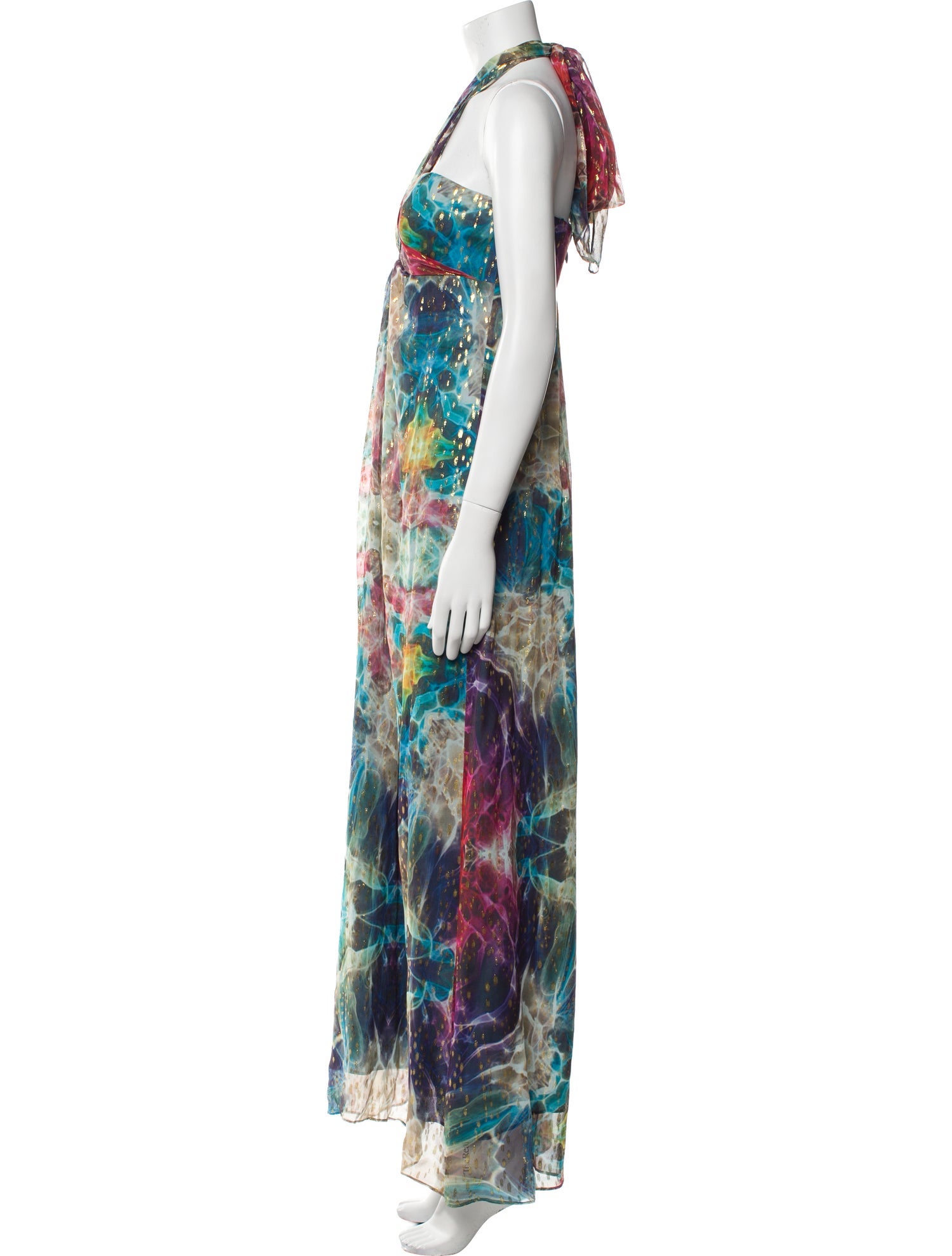 Nicole Miller Silk Midi Length Dress