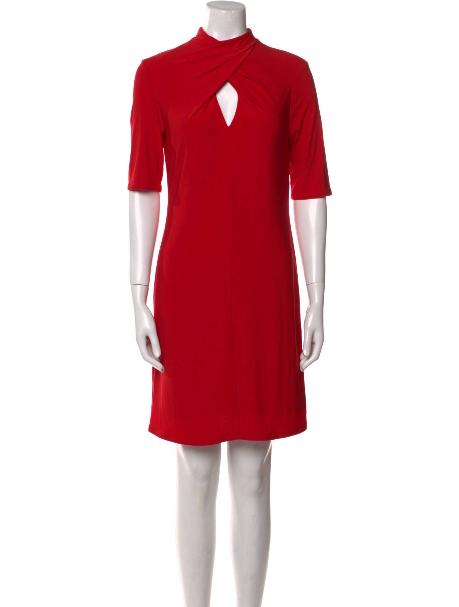 Nicole Miller Mock Neck Mini Dress