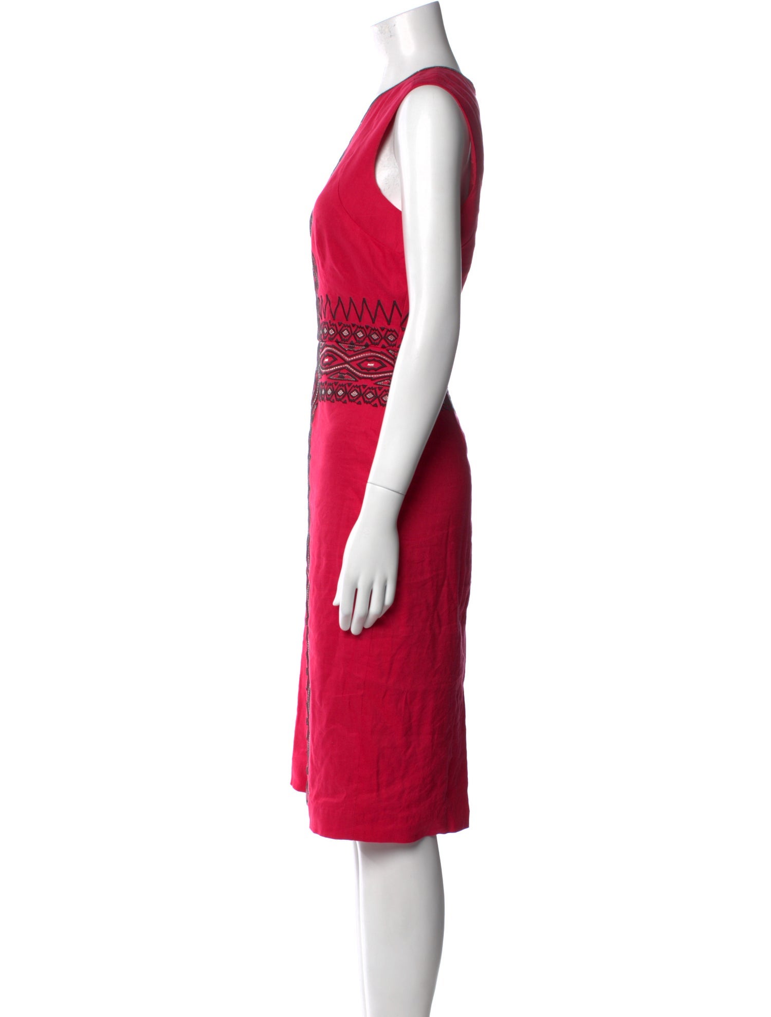 Nicole Miller Printed Midi Length Dress