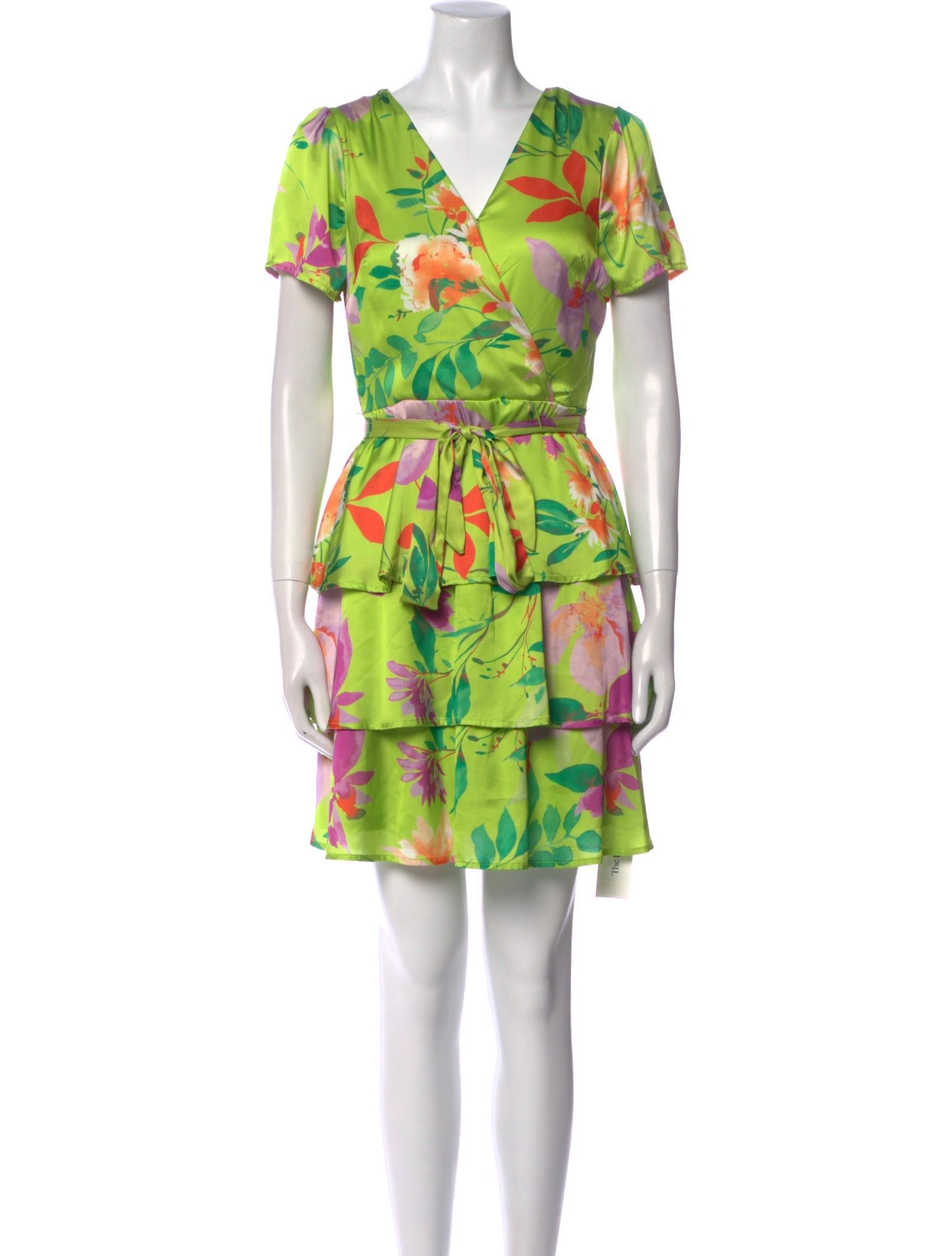 Nicole Miller Floral Print Mini Dress