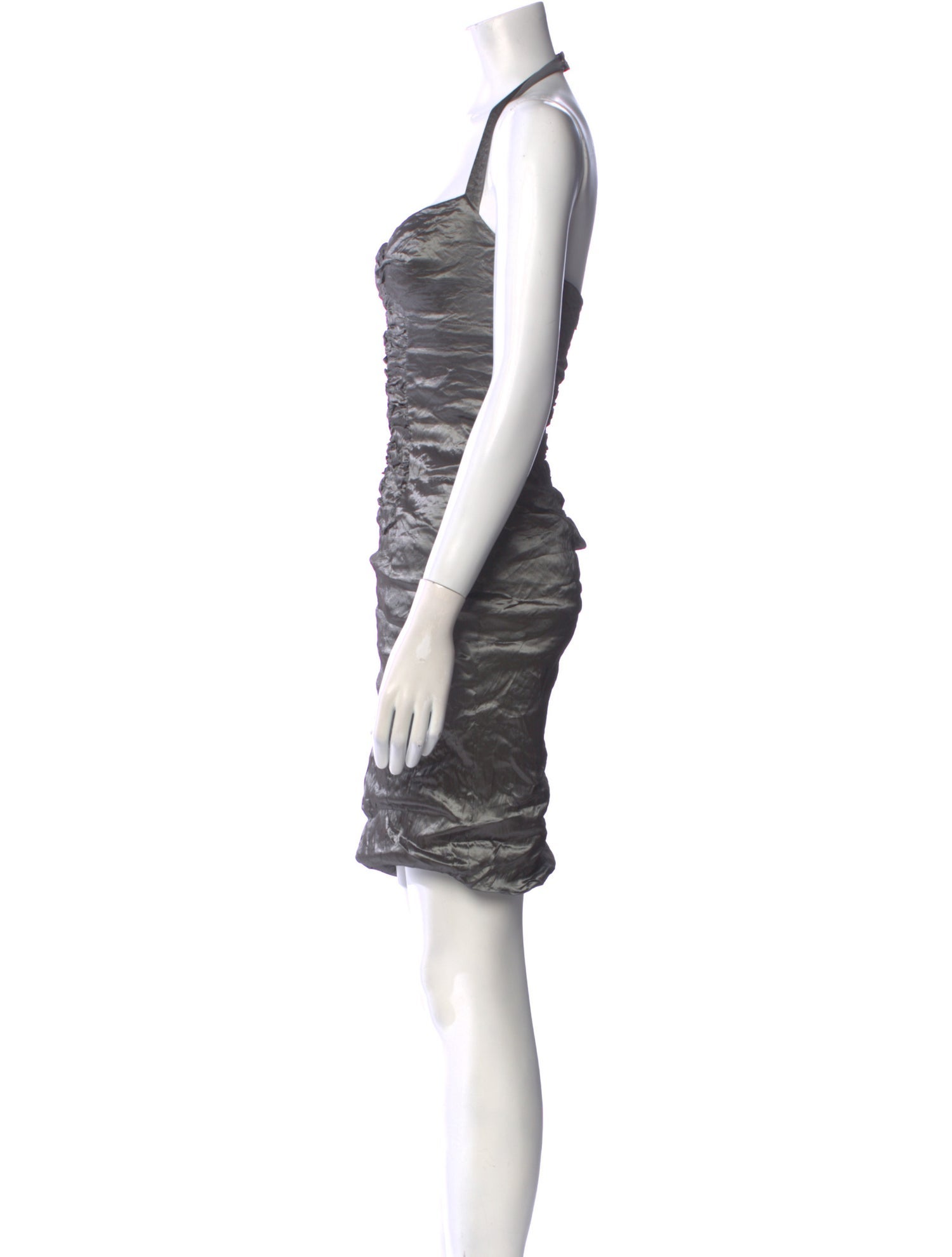 Nicole Miller Halterneck Knee-Length Dress