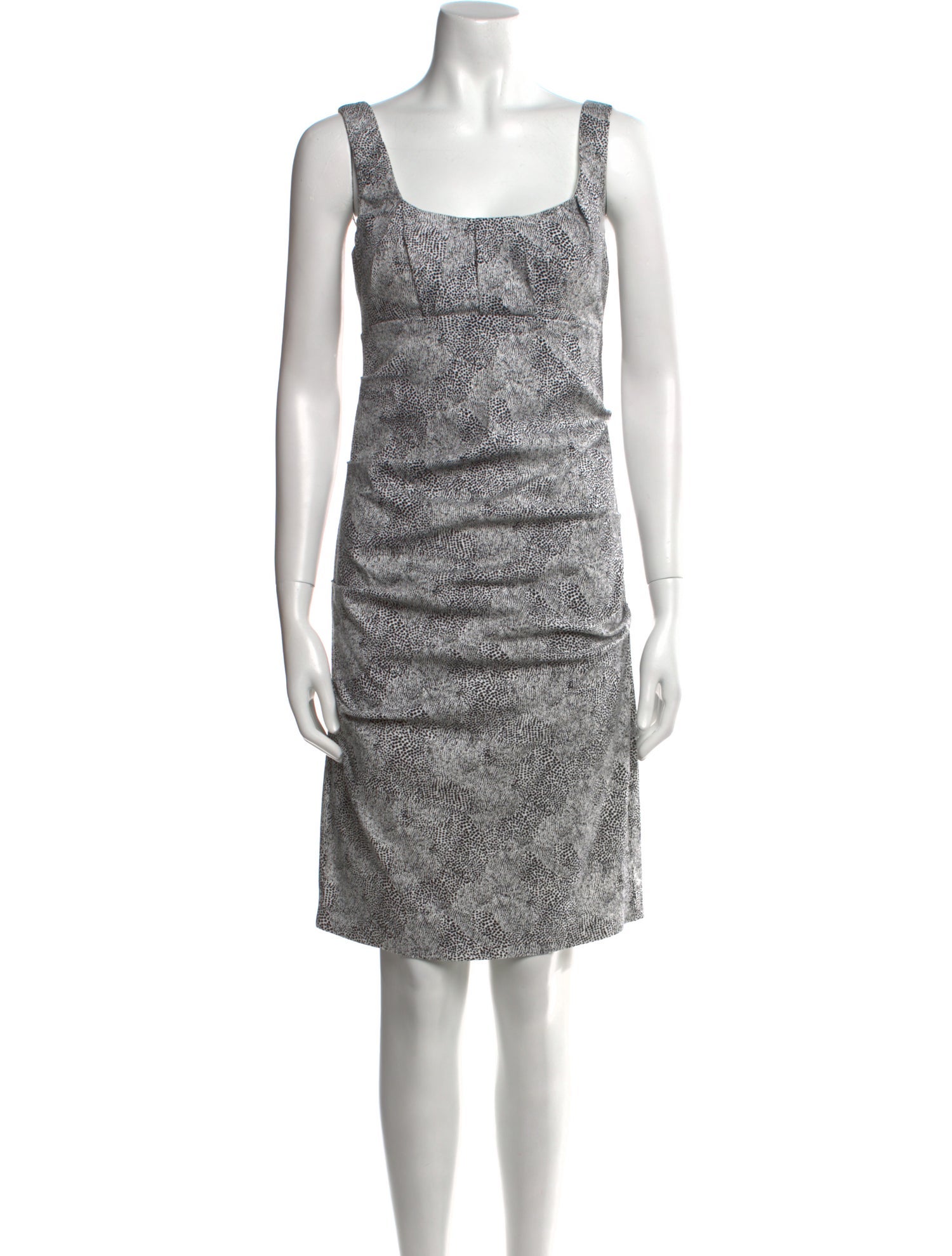 Nicole Miller Printed Knee-Length Dress