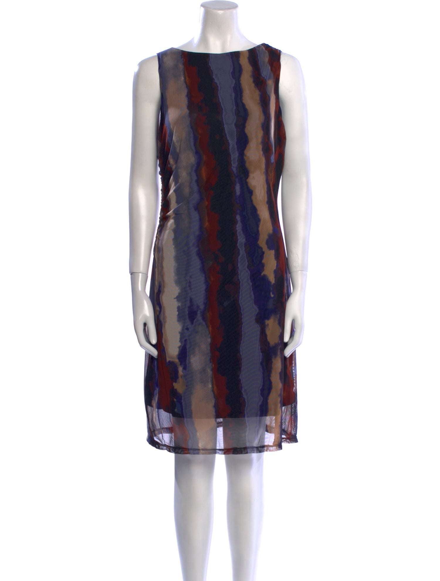 Nicole Miller Printed Knee-Length Dress