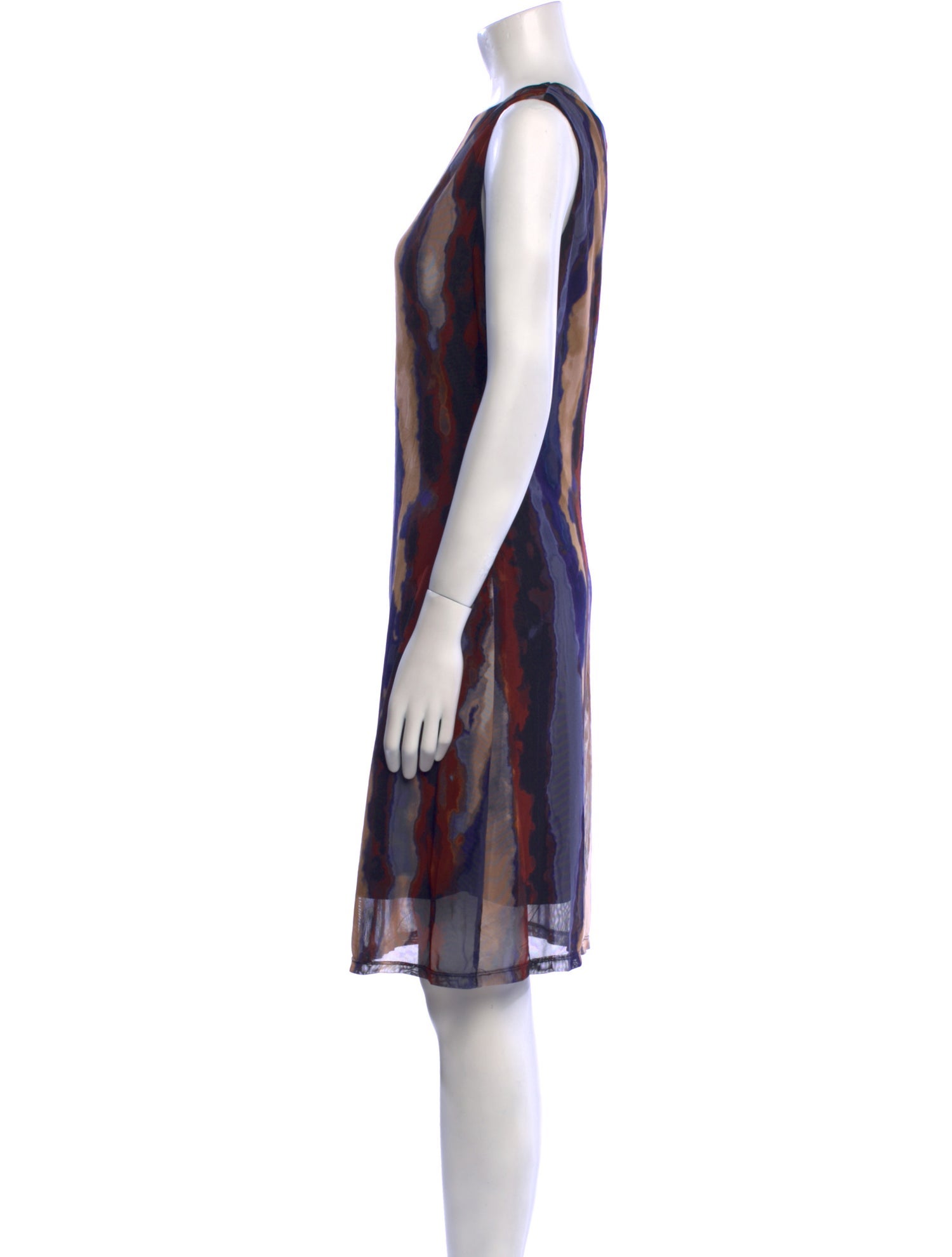 Nicole Miller Printed Knee-Length Dress