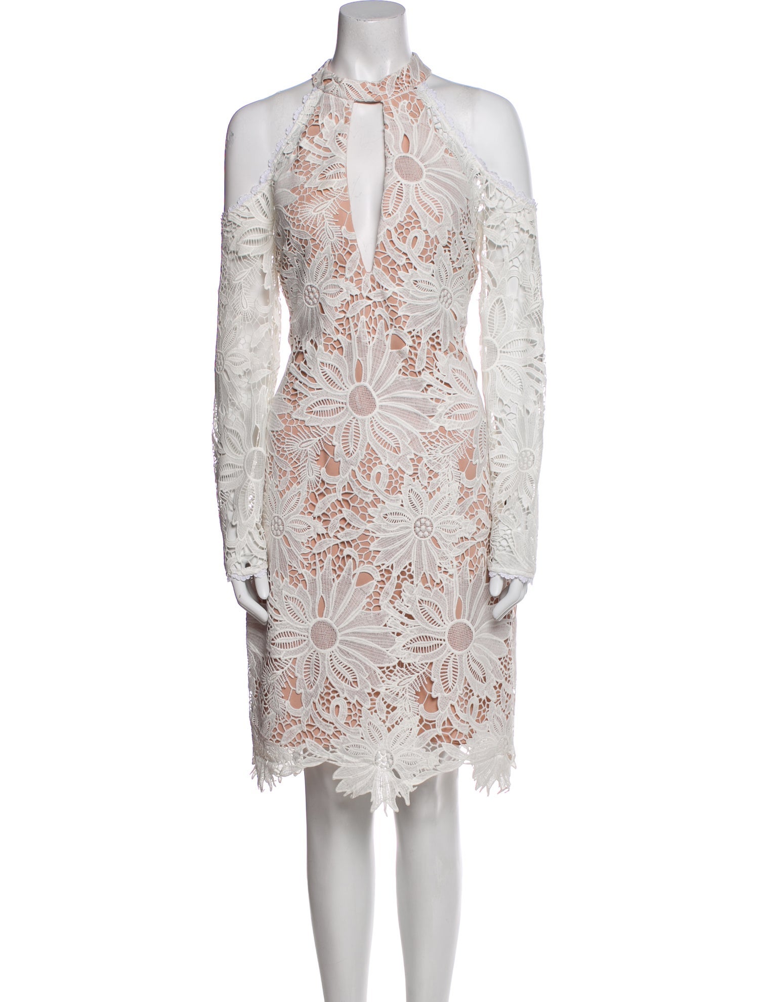 Nicole Miller Lace Pattern Knee-Length Dress w/ Tags