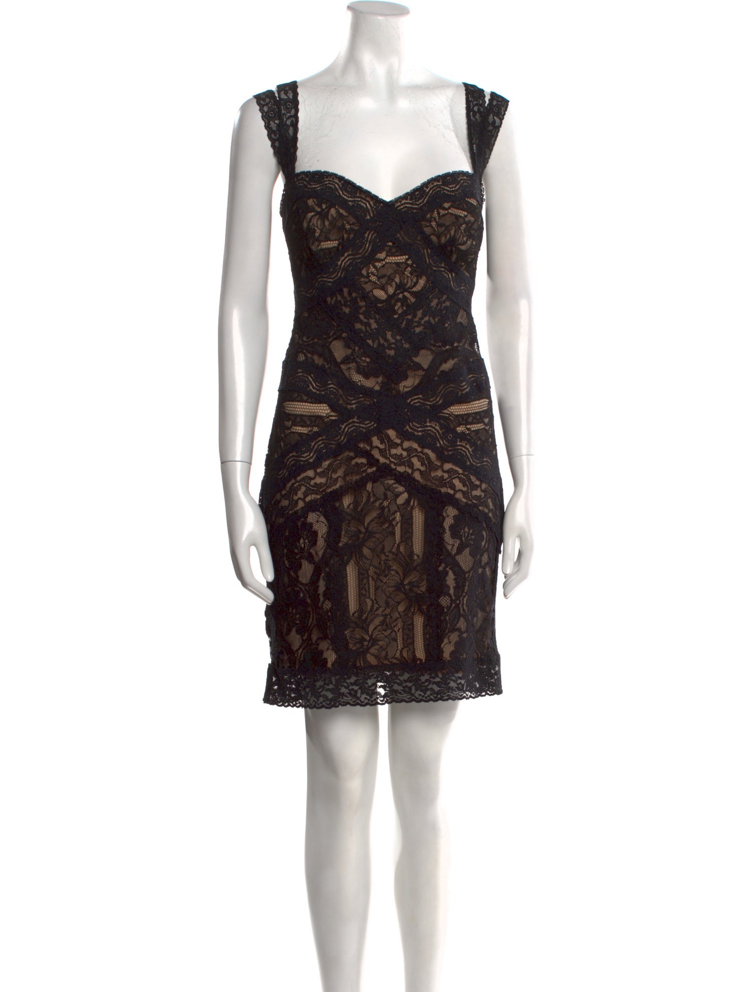 Nicole Miller Lace Pattern Mini Dress