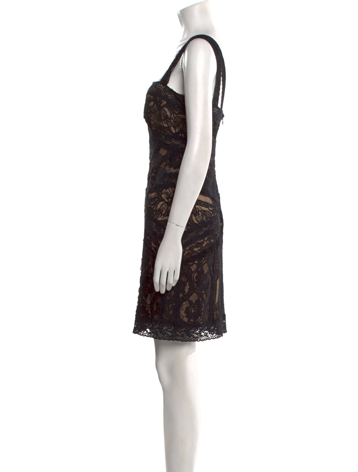 Nicole Miller Lace Pattern Mini Dress