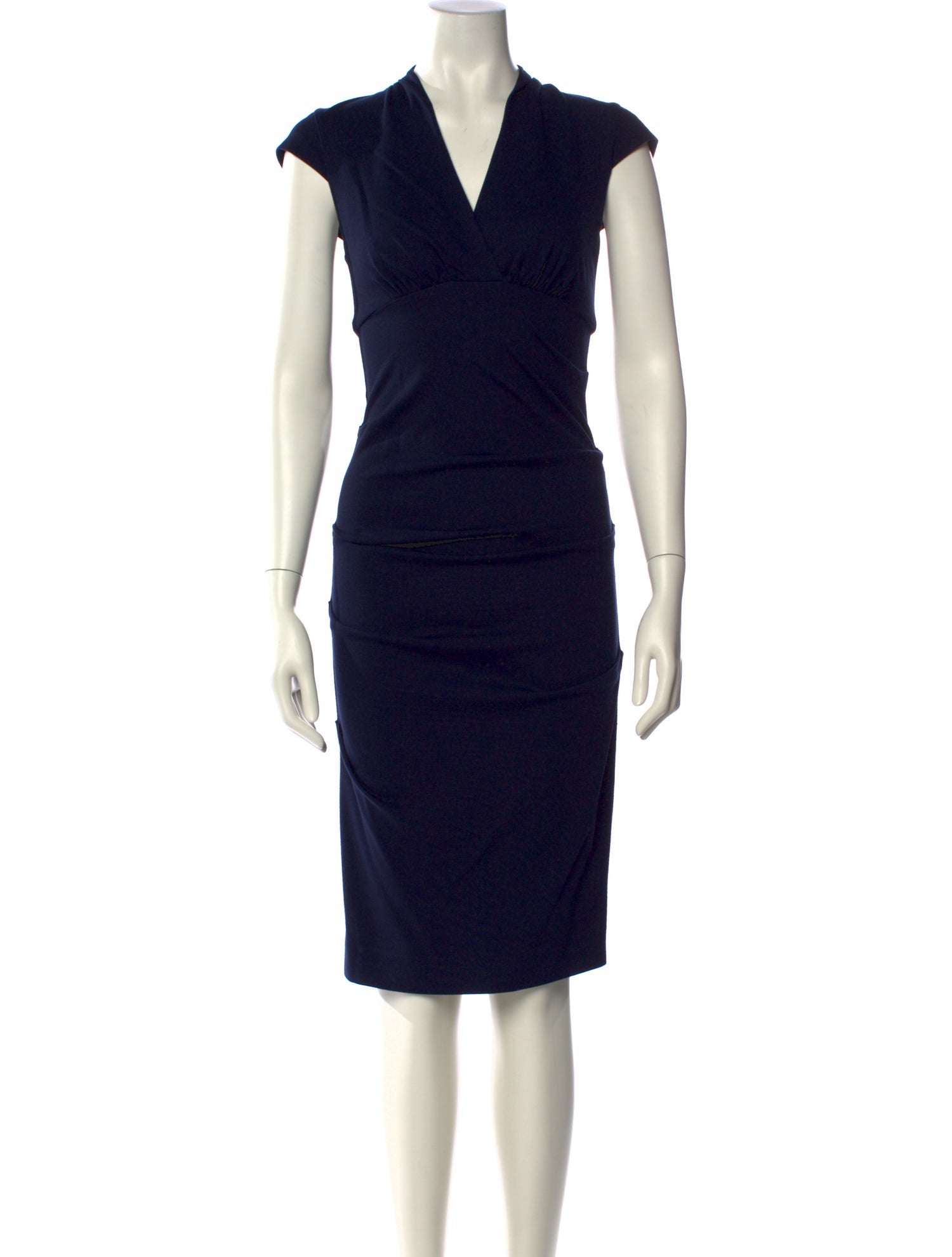 Nicole Miller V-Neck Midi Length Dress