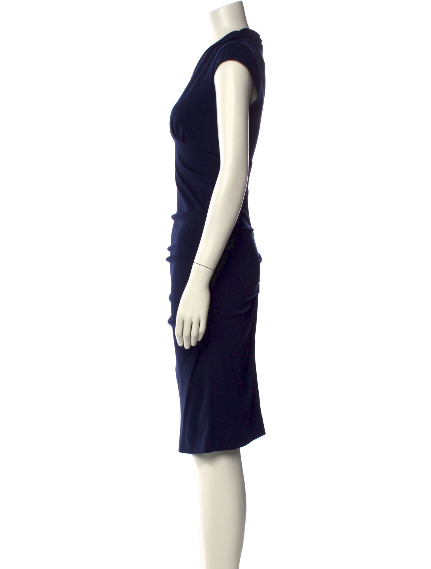 Nicole Miller V-Neck Midi Length Dress