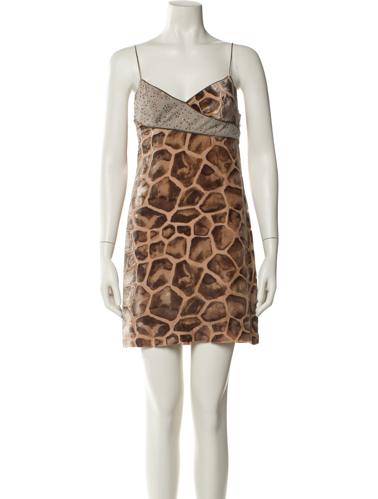 Nicole Miller Velour Mini Dress