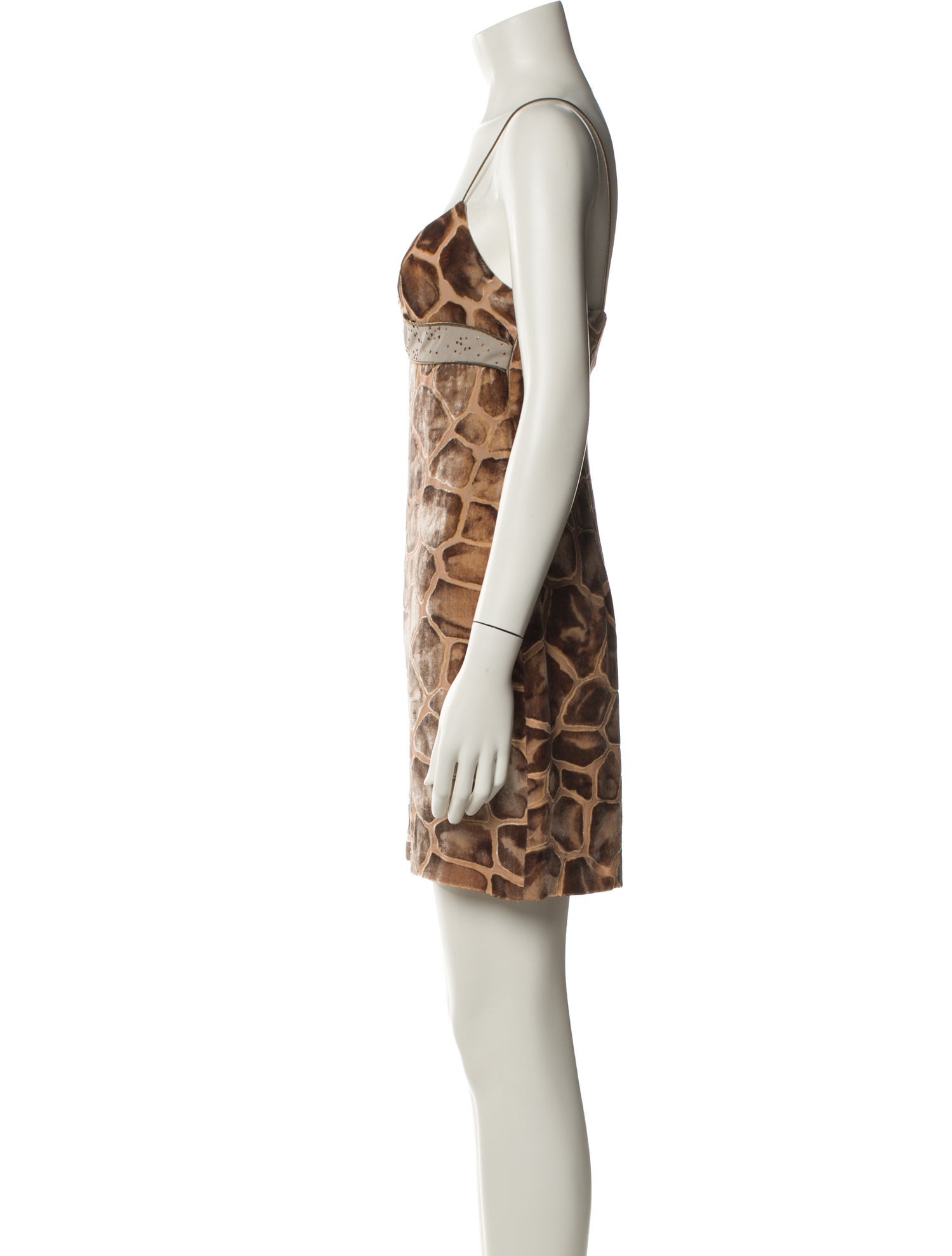 Nicole Miller Velour Mini Dress